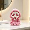 Unique Halloween Party Favors Ghost Statue, Cartoon Skeleton Sculpture, 3D Printed Textures Three Dimensional Skull Art Pieces Compact Horror Ornament