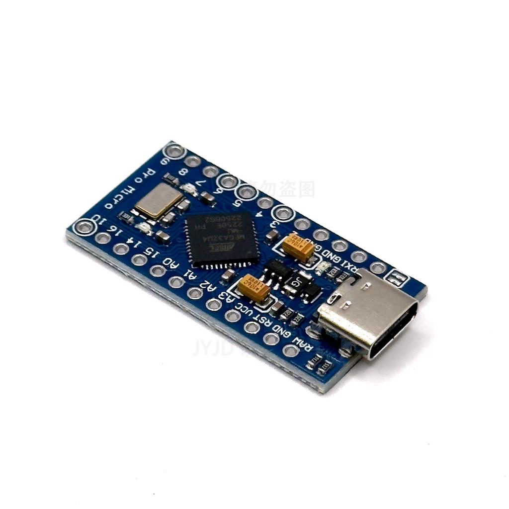 Pro Micro TypC ATmega32U4 5V 16MHz Ersetzt ATmega328 Für arduino Pro Mini Mit 2-reihigem Pin-Header Für Leonardo Mini USB-Schnittstelle