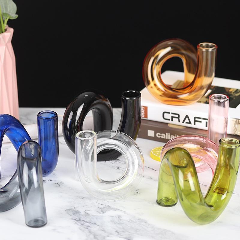 Special-shaped Glass Vase - Creative Nordic Hydroponic Decor for Living Room & Restaurant