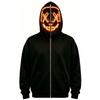 Unisex Halloween Face Print Long Sleeve Hoodie Pullover Sweatshirt for Men Women