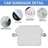 59x43" Car Windshield Cover Protector Sun Shade Winter Snow Ice Dust Frost Guard
