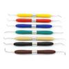 Dental Aesthetic Filling Resin Trimmer Kit, 7-Piece, New Silicone Handle, High-Temperature Resistant.