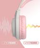 YIK TUNG Cat Ear Gaming Wired Headphones 40MM Speaker with RGB USB Soft Protective Good Sound Adjustable Compatible with Language New Japanese