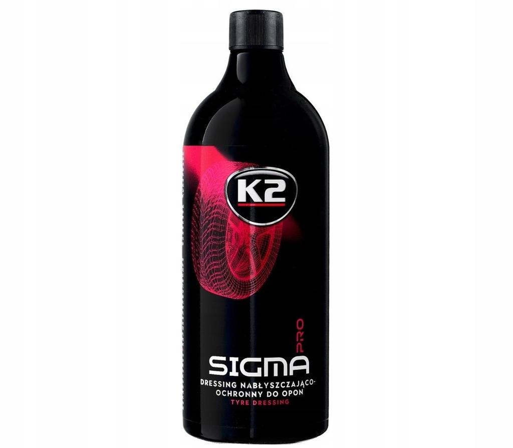 K2 Sigma Pro 1L Dressing Nabłyszcza Pielęgnuje Czernidło Do Opon Plastików