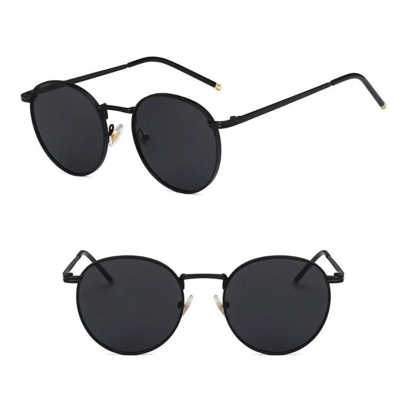 Stylish Eyeglasses Fishing Metal Frames Shades Round Sun Eyeglasses Women's Eyewear Vintage Female Male Sunglasses UV400 Gafas De Sol