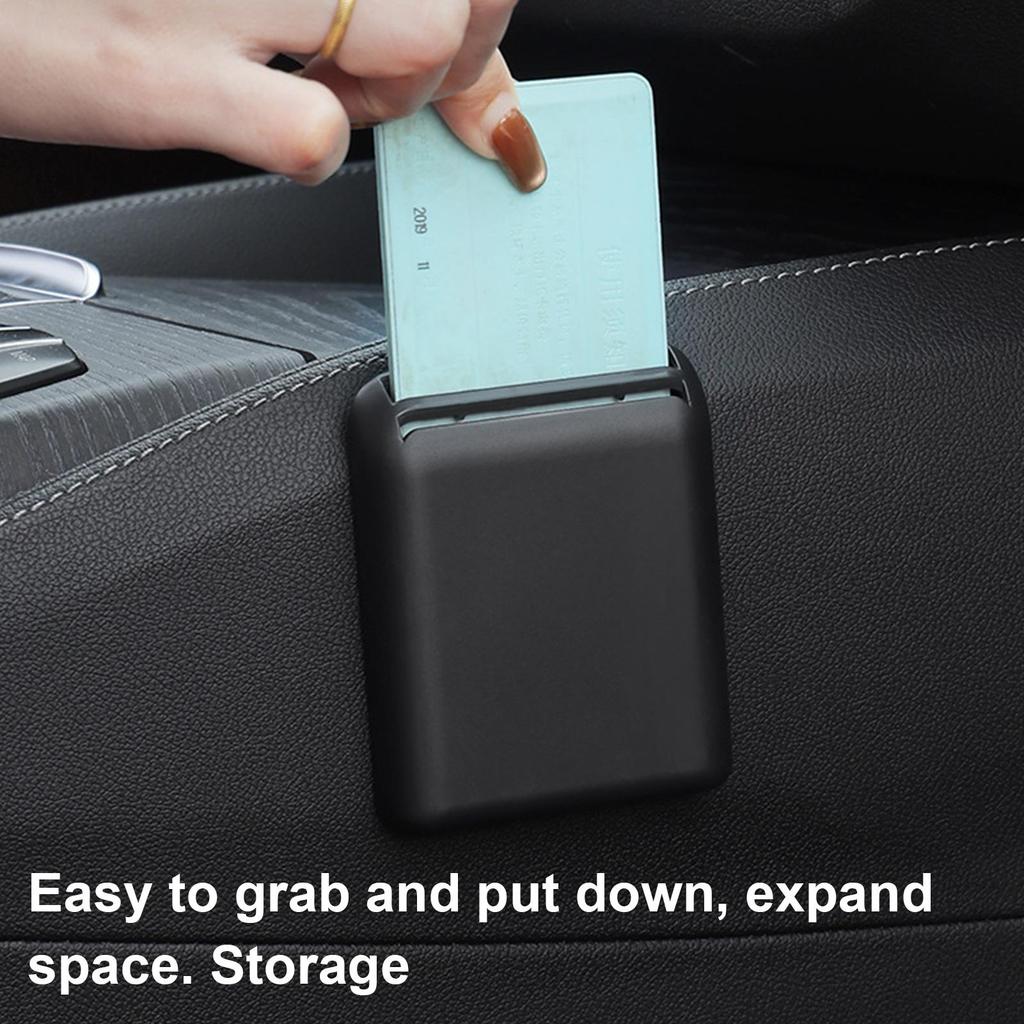 Card Pocket for Vehicle Adhesive Interior Receipt Organization Slot Registration Card Holder for Cars Sedans SUVs Trucks Pickups