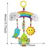 Soft Sensory Rattles Baby Toys Plush Animal Stroller Hanging Toy Infant Activity Center  Toddler