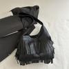 Bag Women's 2025 New Tassel Bag Shoulder Bag Large Capacity Underarm Tote Bag