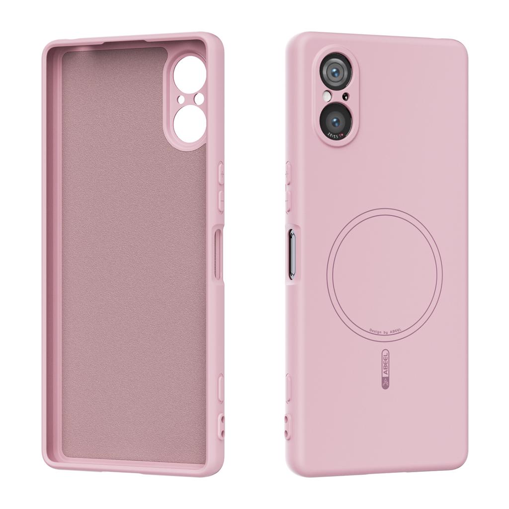 ABEEL For Sony Xperia 5 V Magnetic Case Skin Touch Liquid Silicone Phone Back Cover