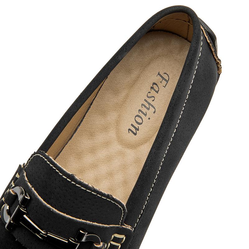 Scarpe Casual da Uomo in Pelle Mocassini Leggeri Slip-on Comodi Scarpe da Guida