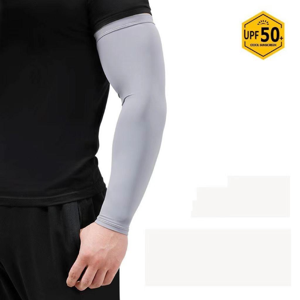 1 Pair Cycling Arm Sleeves Ice Fabric UV Solar Arm Sleeves Woman Men Sunscreen Running Cycling Sleeve Outdoor Sport Cycling