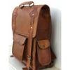 Herren-Rucksack aus rustikalem Leder, Vintage-Tasche, Laptop-Rucksack