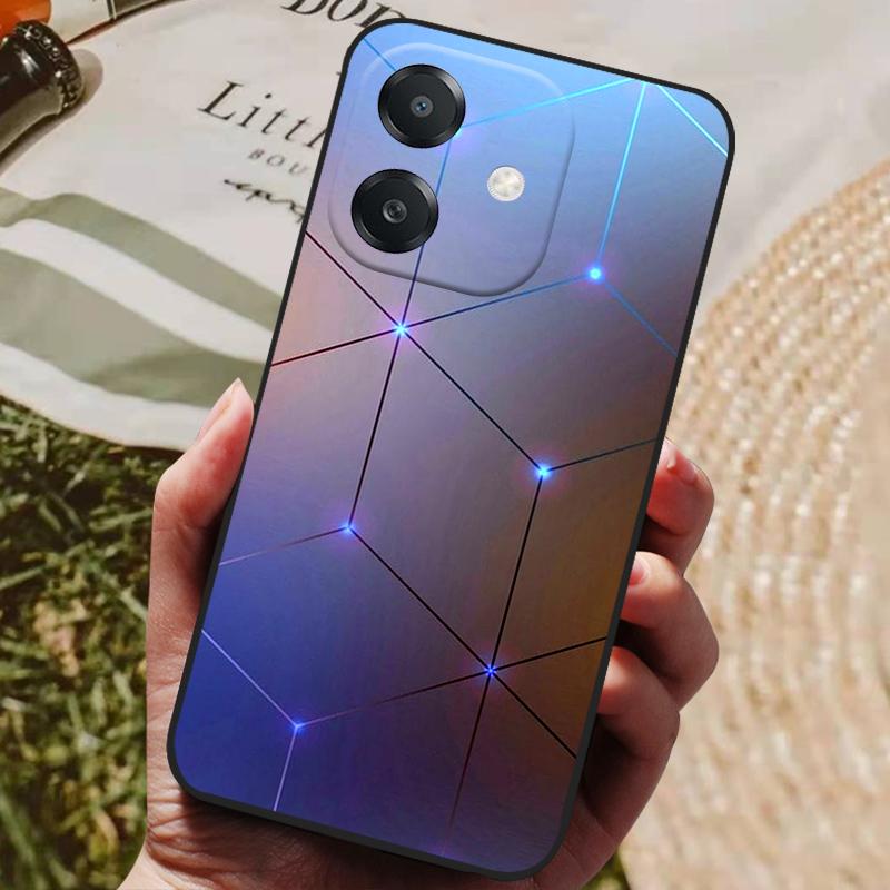 Para OPPO A3 A3x Funda Lujosa Cubierta Trasera de Silicona Funda de Teléfono para OPPO A3x 4G 5G Fundas A 3 3x Parachoques Suaves Coque A60 5G Lindas Capas