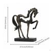 Pferdeskulptur mit Sockel Antik-Bronze Aufbäumende Statue Handgefertigt für Reiter,