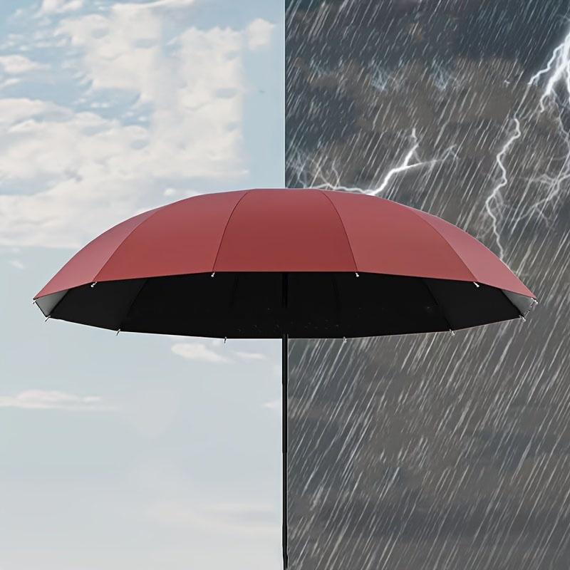 130CM Large Size Super Large Umbrella for Men and Women, Three-person Double-use Umbrella for Sun and Rain, Strengthening