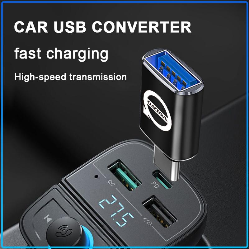 Car Type-C To USB 3.0 Interface Mini Converter Charging Adapter For Volvo XC60 XC90 S60 S80 S40 V40 V60 V70 V50 XC70