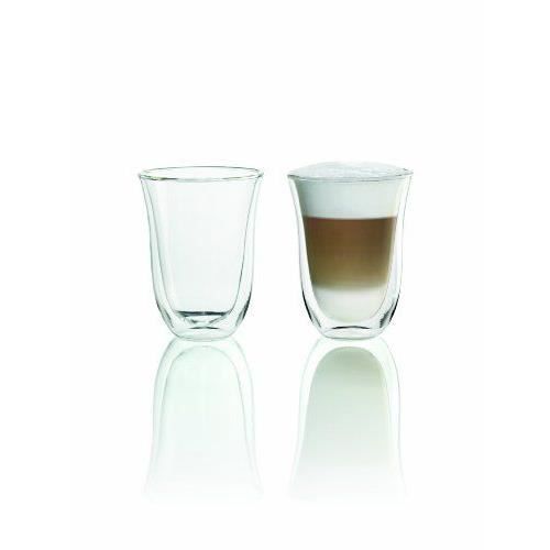Set of 2 Latte Macchiato Cups - DELONGHI - Capacity 33 Cl - Double Walls