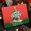 Popfeel Crăciun Fericit 12 Surprize Calendar de Advent Set Machiaj Kit Cosmetic Complet pentru Față Fard de Ochi Ruj Fond de Ten Cutie Cadou de Sărbători pentru Femei