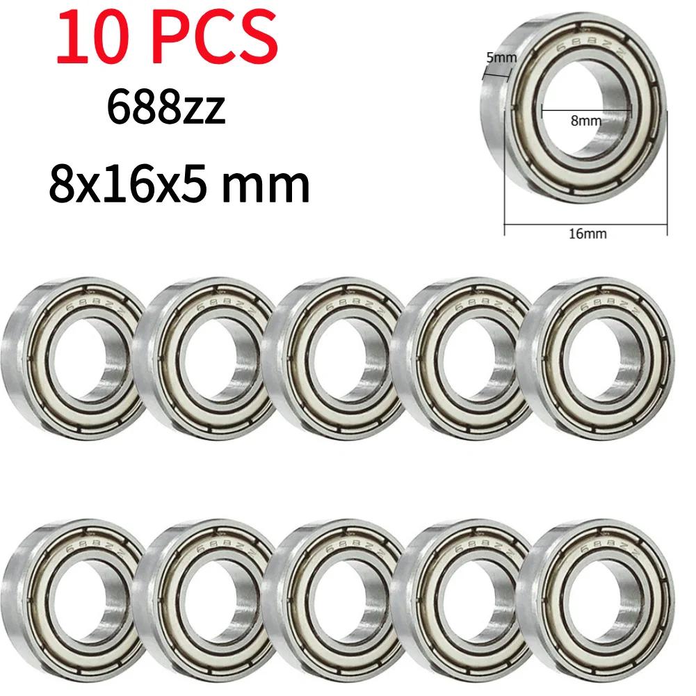 10Pcs Ball Bearings Deep Groove Miniature Bearings Carbon Steel Bearing 685zz/623zz/626zz/688zz/608rs 3D Printer Parts