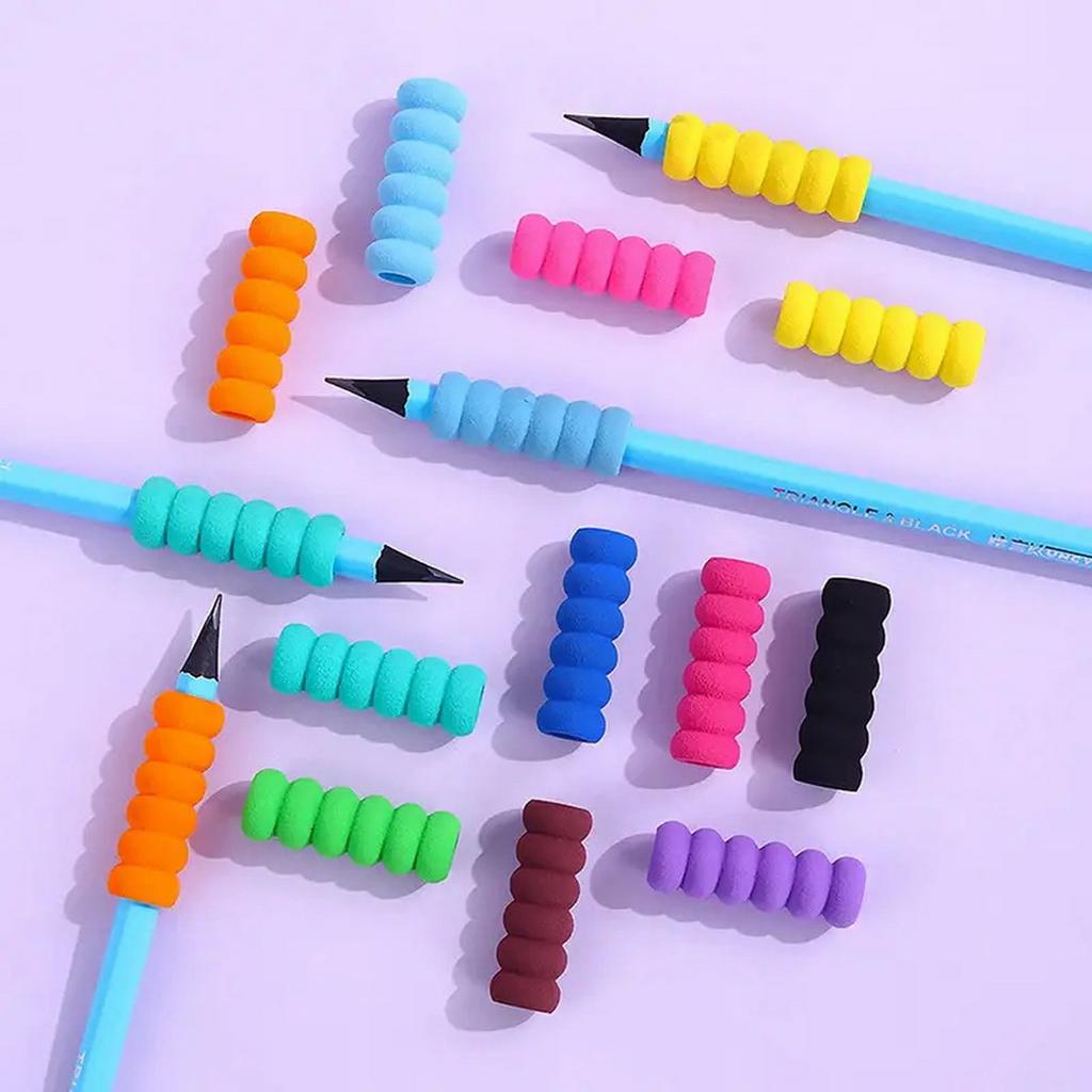 Sponge Pen Sleeve, Anti-Slip Pen Sleeve Accessory, Soft Foam Pencil Grips, Pen Sponge Grips, Relieving Fingers Fatigue