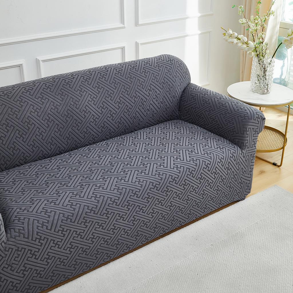 1Pc Jacquard Sofa Slipcover Thicken Non-Slip Sofa Couch Cover Four Seasons Adjustable Sofa Protector For Living Room Home Decor