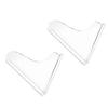 2PCS Clear Shower Splashing Guard Acrylic Bath Angle Protection Tub Corner Water Guards for Home