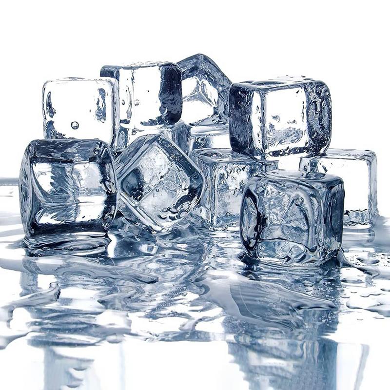 50PCS 3D Acrylic Fake Ice Cube Artificial Square Crystal Ice Bar Props Ice Cube Maker Diy Ice Ball Molds For Home Decoration