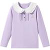 Girls' Long Sleeve Polo T-Shirt