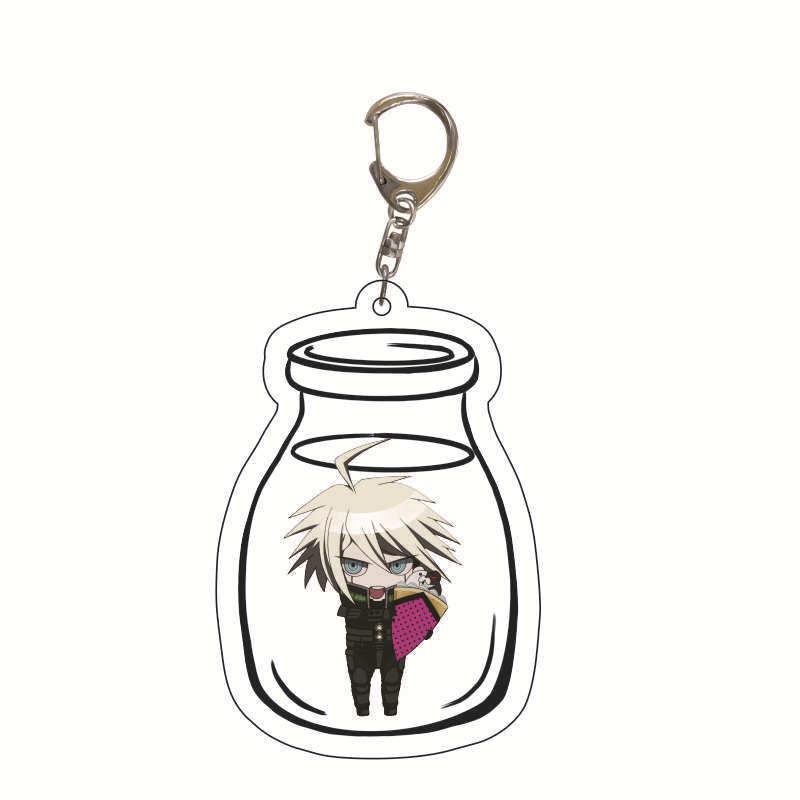 Danganronpa Monokuma, Makoto Naegi & Junko Enoshima Acrylic Keychain Charm Figure