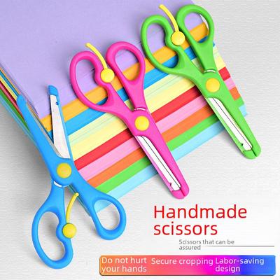 Kids' Safety Scissors for DIY Art | Easy-Cut, Elastic Design