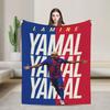 Lamine YYamal Flannel Blanket Number  Football Creative Throw Blankets for Home cm Quilt