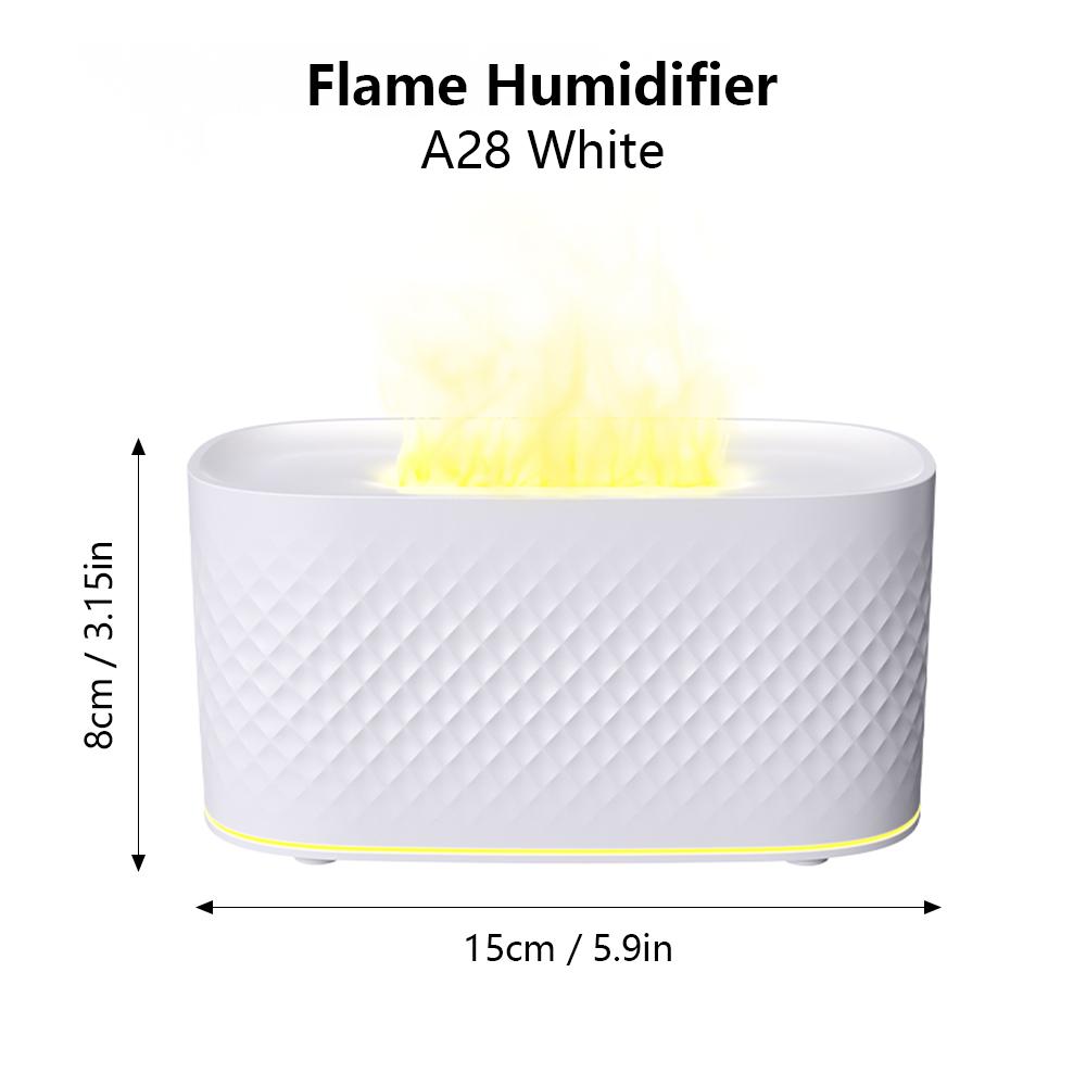 Multi-functional Simulated Flame Aromatherapy Diffuser SALE Essential Oil Diffuser Ultrasonic Air Humidification and Quite