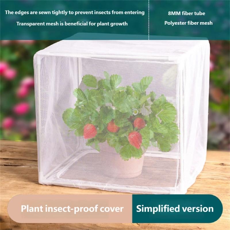 Small Greenhouses Shelter For Vegetables Herbs Shrubs Durability PVC Materials Easyly Setups Foldable