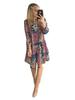 Elegant Loose Trapezoid Dress V-Neck