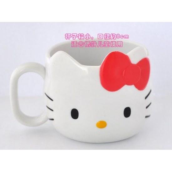 Skater Die-Cut Mug Cup 240ml Hello Kitty Sanrio KD1