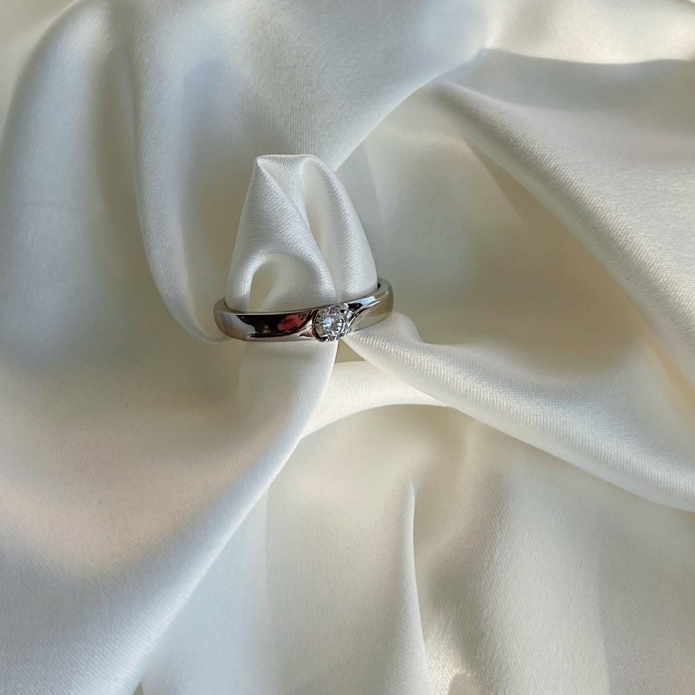 Tancise Classic 925 Sterling Silver Zircon Lovers Ring Ladies Jewelry Wedding Promise Party Gift