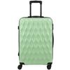 30Inch 77cm 98L Suitcase, ABS Hard Shell Checked Luggage, Green