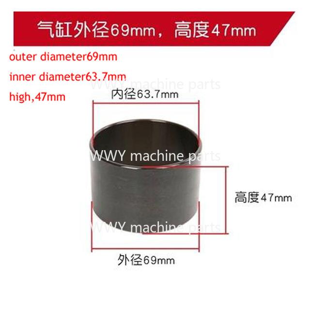 Cap Compresor Aer Silențios Fără Ulei Bol Cilindru Cămașă Cilindru Aliaj Aluminiu Placă Supape Placă Fier Biela