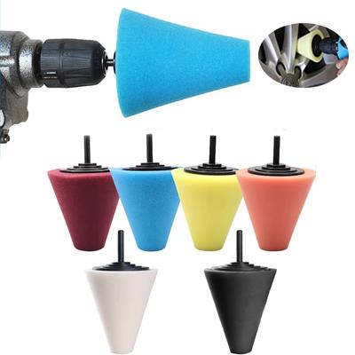 Car Hub Polishing Sponge Grinding Head Metal Plastic Grinding Conical Sponge Polishing Sponge Wheel