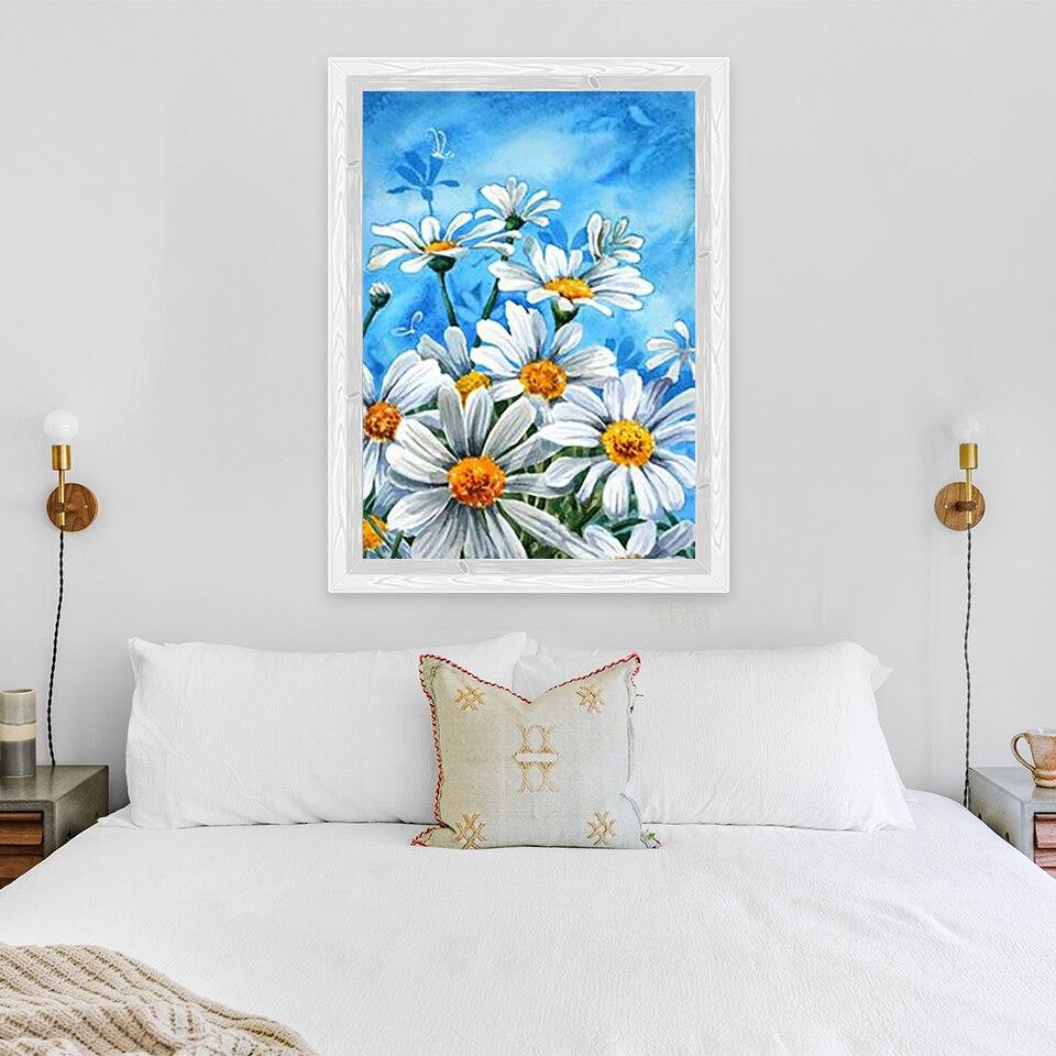 5d New Painting Diamond Diy Flower Diamond Embroidery Landscape Cross Stitch Full Round Drill Crafts Art Home Decor Gift