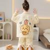 Girls Cotton Pajama Set Long Sleeve Hoodie Style Sleepwear Kids 8-14 Years Winter Home Wear