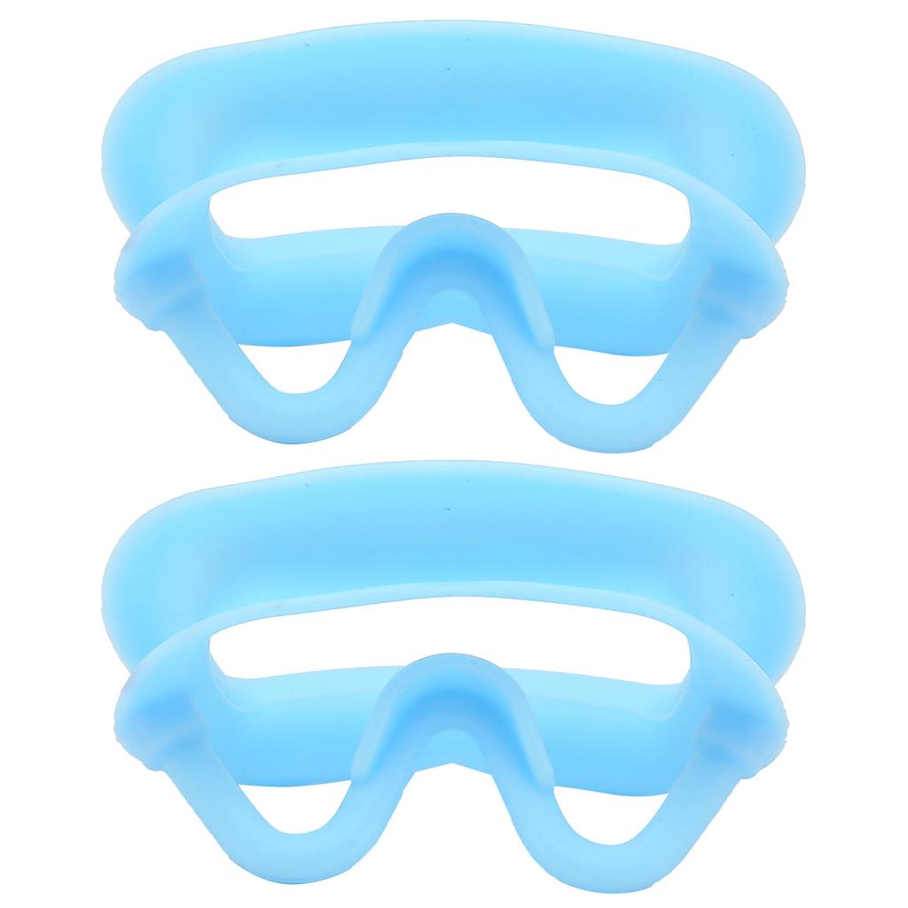 2 Stück Silikon Wangenhalter Wiederverwendbar Tragbar Dental Mundöffner für Orale Inspektion Blau