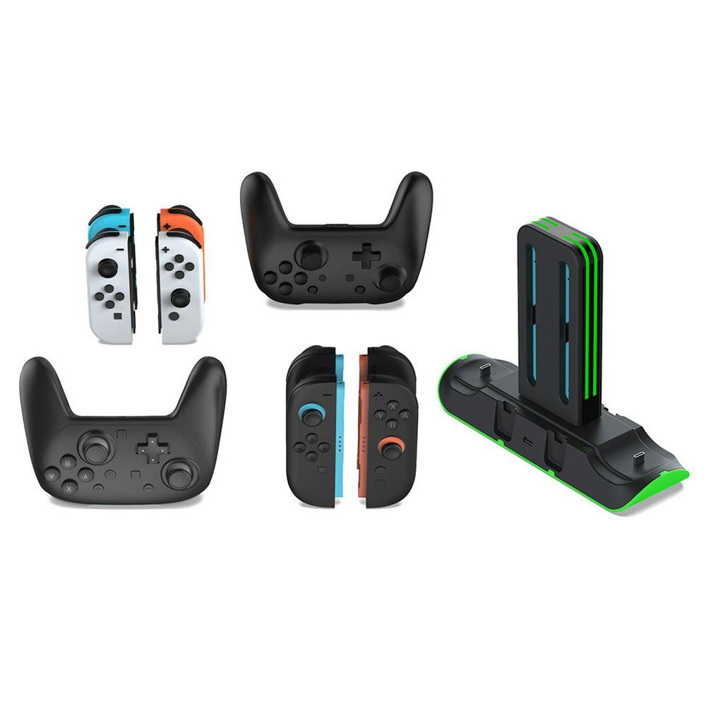 DOBE FOMIS ELECTRONICS TNS-51101 Charging Dock for Nintendo Switch Joysticks/Pro Controllers RGB LED Charging Station