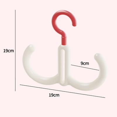 5pcs Rotatable Bag Storage Rack Scarf Belt Hanger Bag Hanging Rack Clothing Hangers Wardrobe Tie Closet Rack Organization