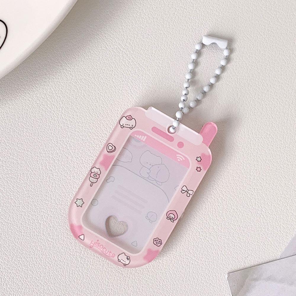 

Students Gift Photo Card Display Sleeves Transparent Badge Holder Cartoon Stargazer Card Holders