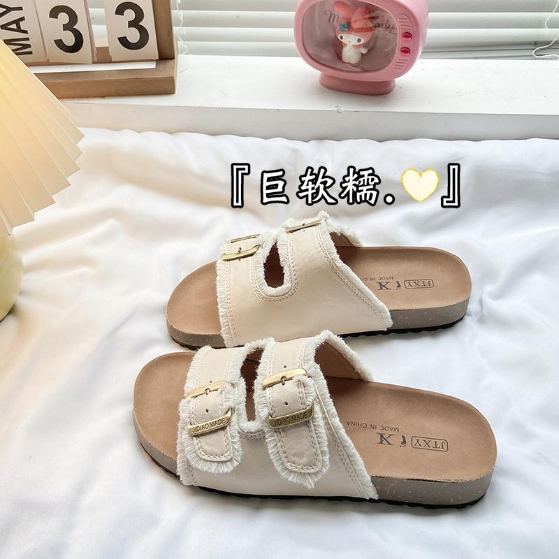 Mode 2025 Sommer Neue Mode Plateau-Sandalen Outdoor Lässig Zehenfrei Schuhe Übergröße Schnalle Vielseitig für Strandbekleidung Tägliche Hausschuhe