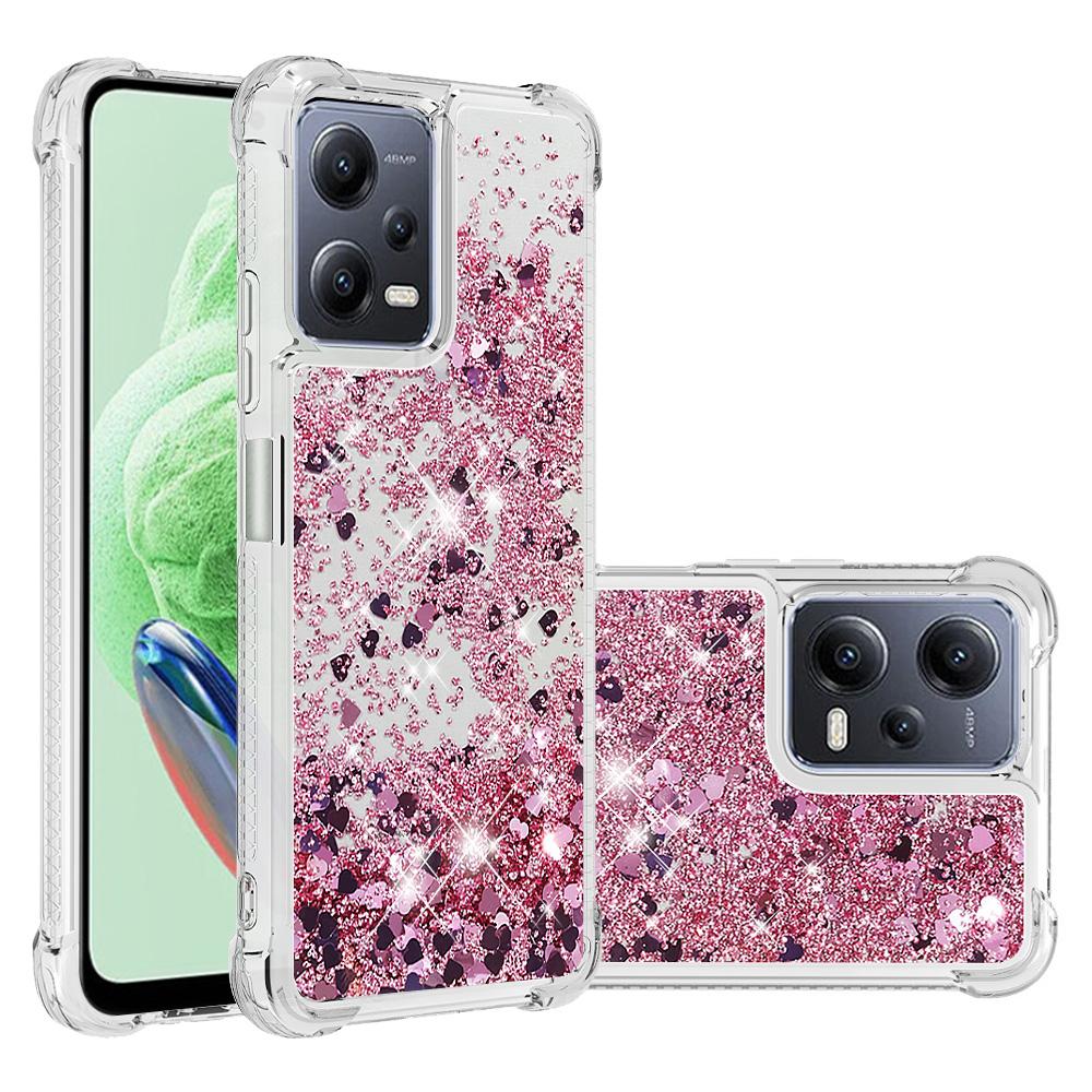 For Xiaomi Redmi Note 12 5G (Global)/(India)/(China)/Poco X5 5G TPU Case Glitter Quicksand Shockproof Phone Back Cover