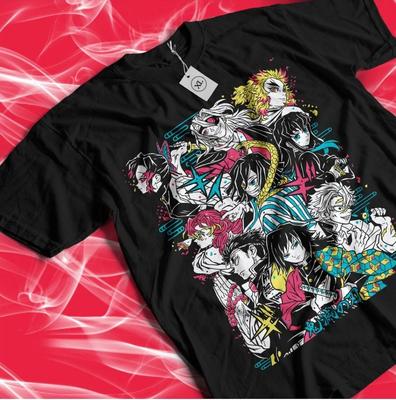 T-shirt Pilastri di Demon Slayer, T-shirt Grafica Anime Hashira di Kimetsu No Yaiba, Pilastri