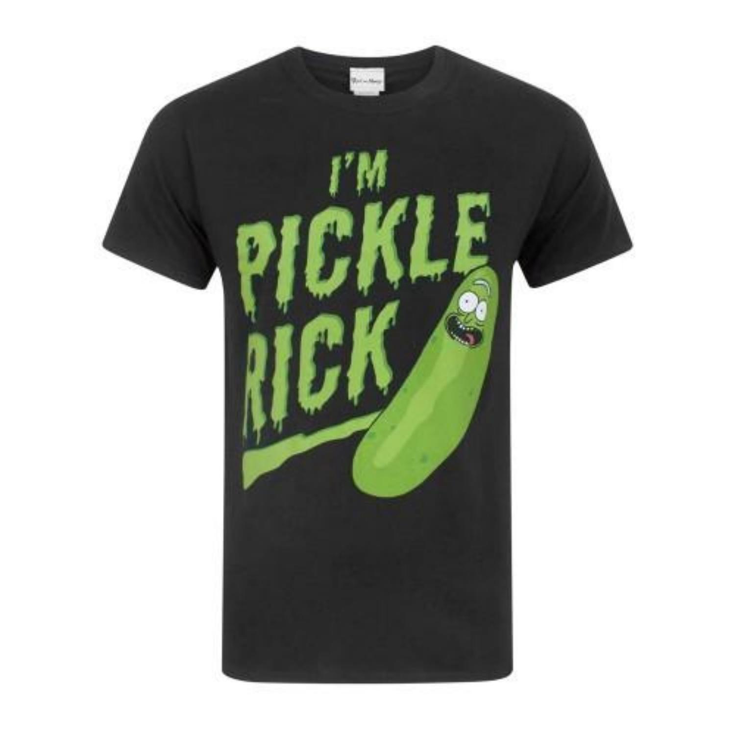 Rick And Morty Men s I m Pickle Rick Short-Sleeved T-Shirt S чёрный