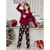 2025 Autumn/Winter Women's Milk Silk Pajama Set - Long Sleeve & Pants, Christmas Style, Hot Seller